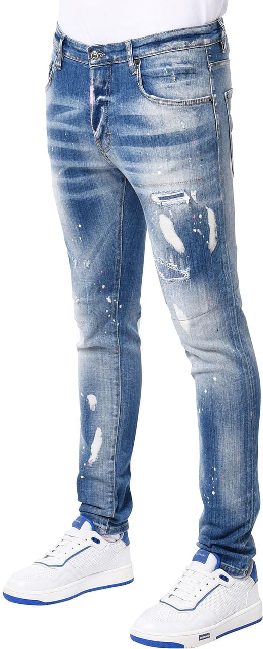 My Brand Mb skinny blue jeans white Blauw