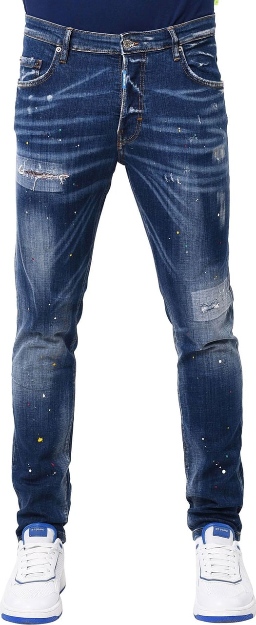 My Brand Mb skinny blue jeans multi color Blauw