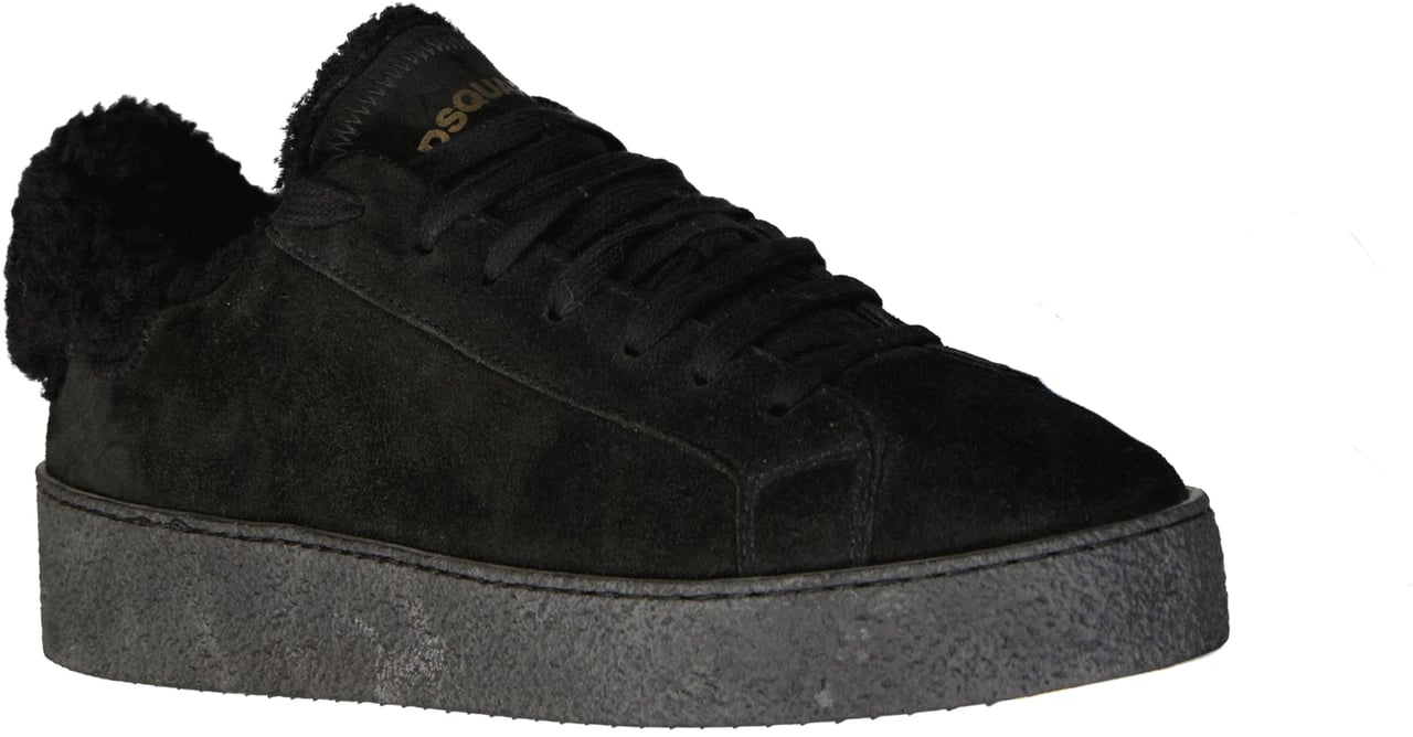 Dsquared2 Dsquared2 Leather Sneakers Zwart