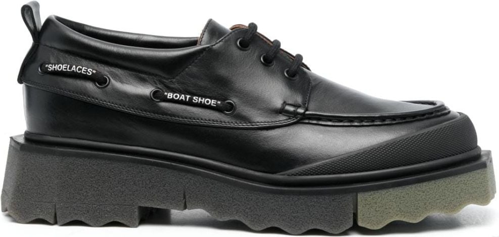 OFF-WHITE Flat shoes Black Black Zwart
