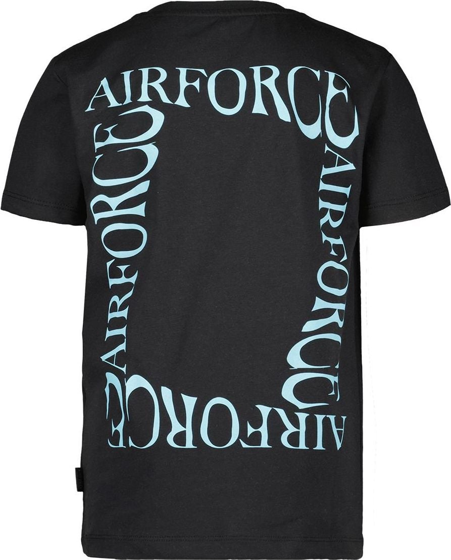 Airforce T-shirt Square Zwart