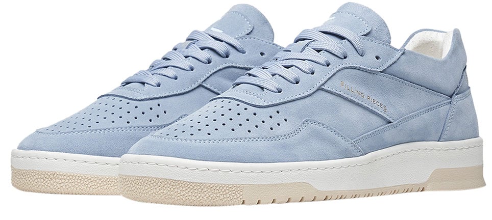 Filling Pieces Ace Suede Sky Blue Blauw