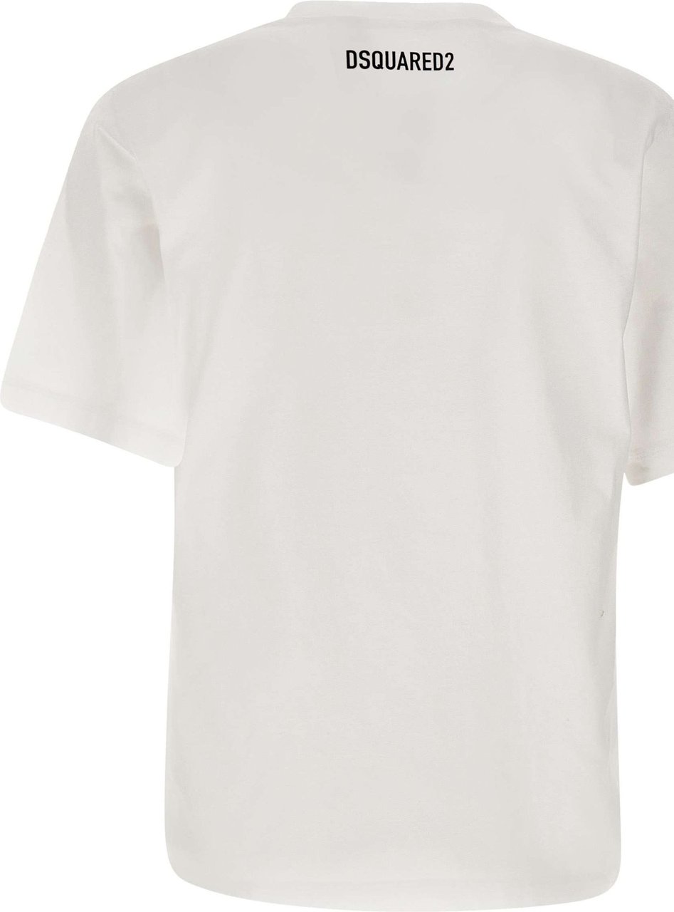 Dsquared2 Icon Hilde Easy White T-shirt White Wit