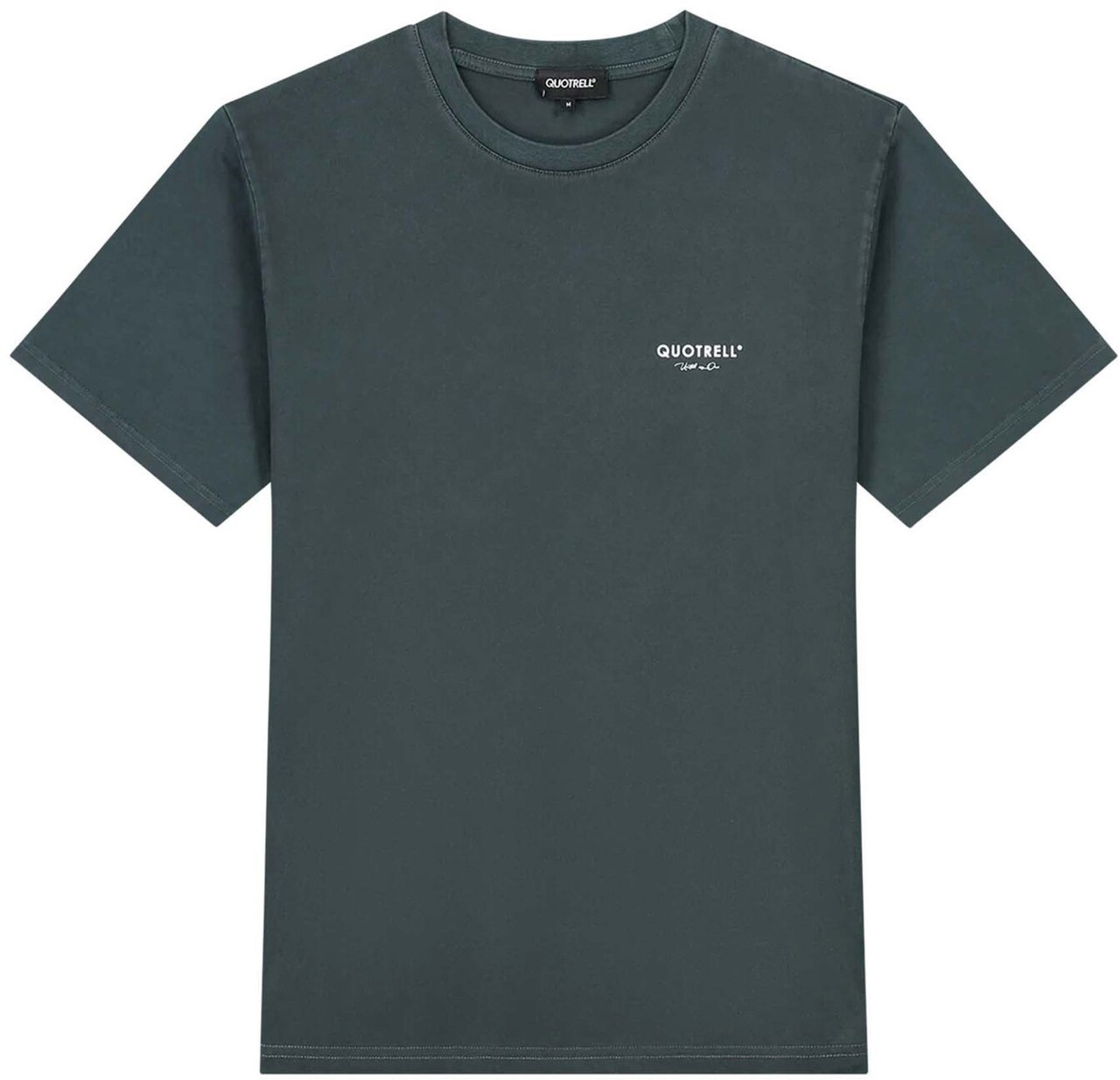 Quotrell Jaipur T-shirt | Anthracite/white Zwart