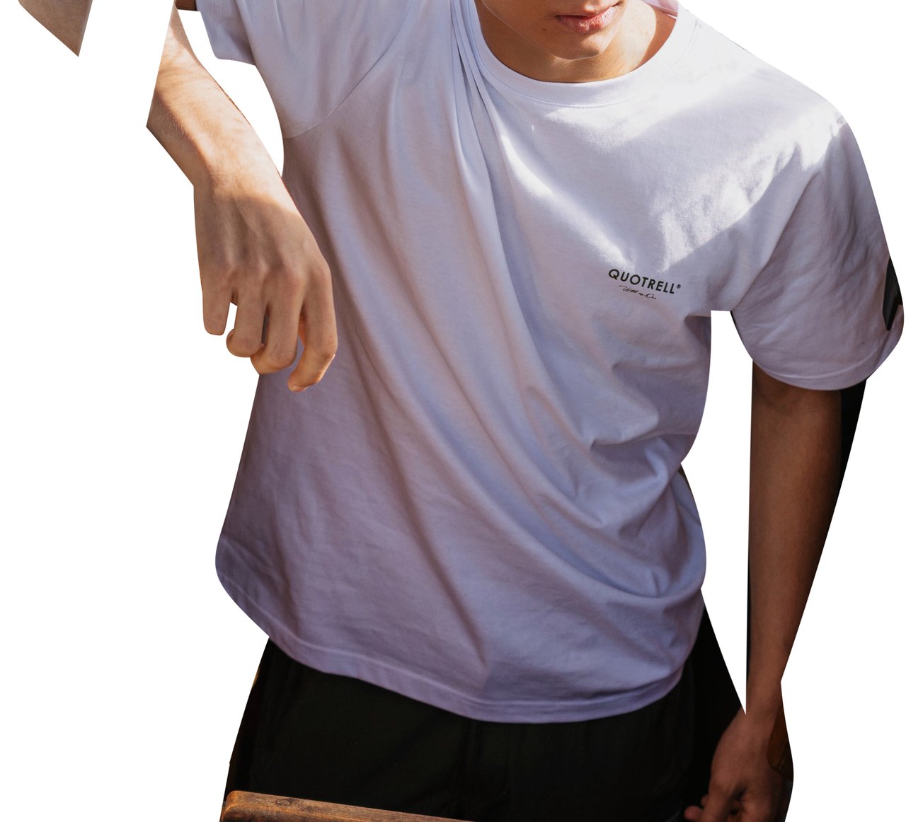Quotrell Jaipur T-shirt | White/army Wit