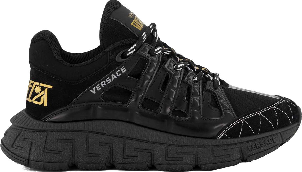 Versace Versace 1007482 1A04980 kindersneakers zwart Zwart