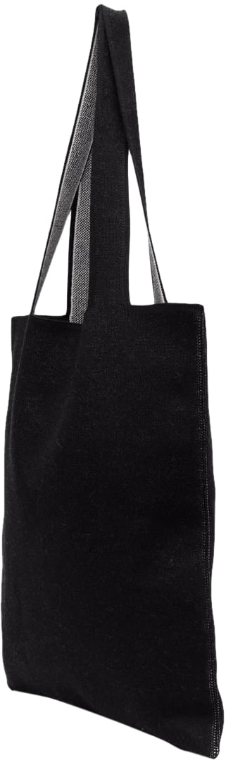 Palm Angels Knit Shopper Logo Tote Bag Zwart