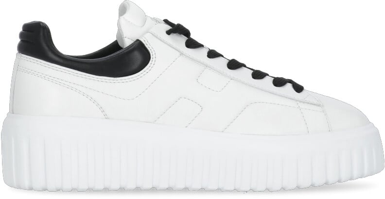 HOGAN Flat Shoes D Bianco Nero Zwart