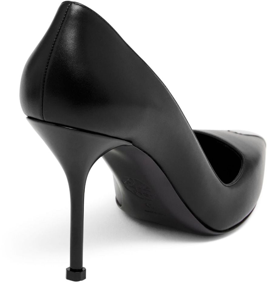 Alexander McQueen With Heel Black Zwart