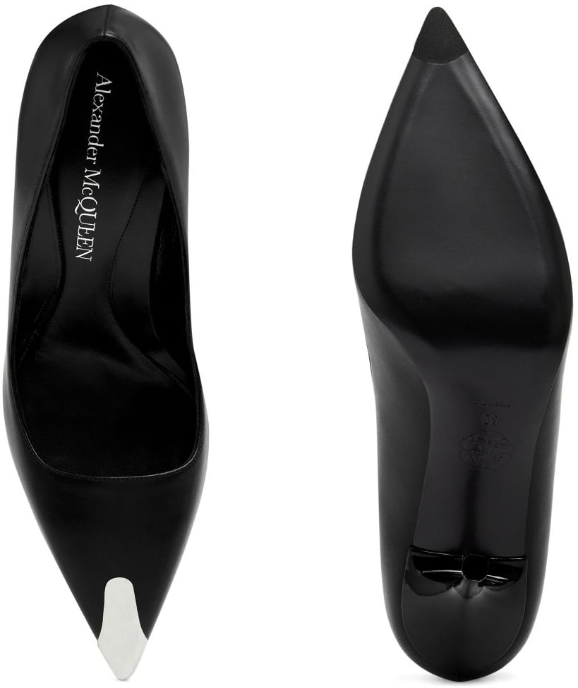 Alexander McQueen With Heel Black Zwart