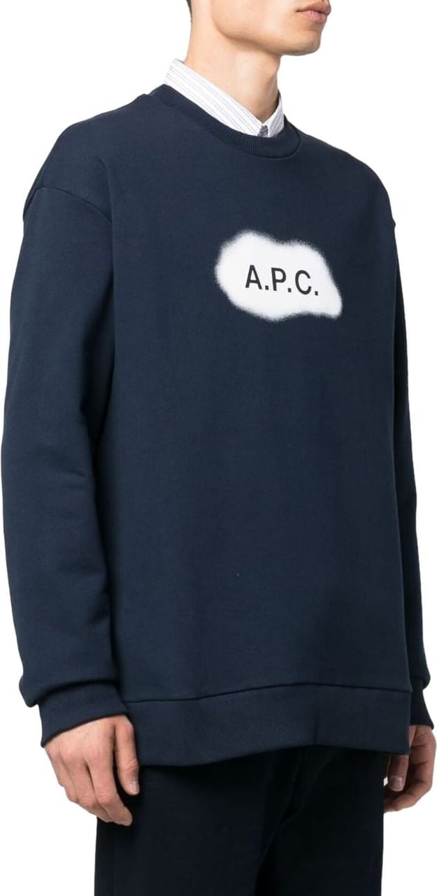 A.P.C. Sweaters Blue Blauw