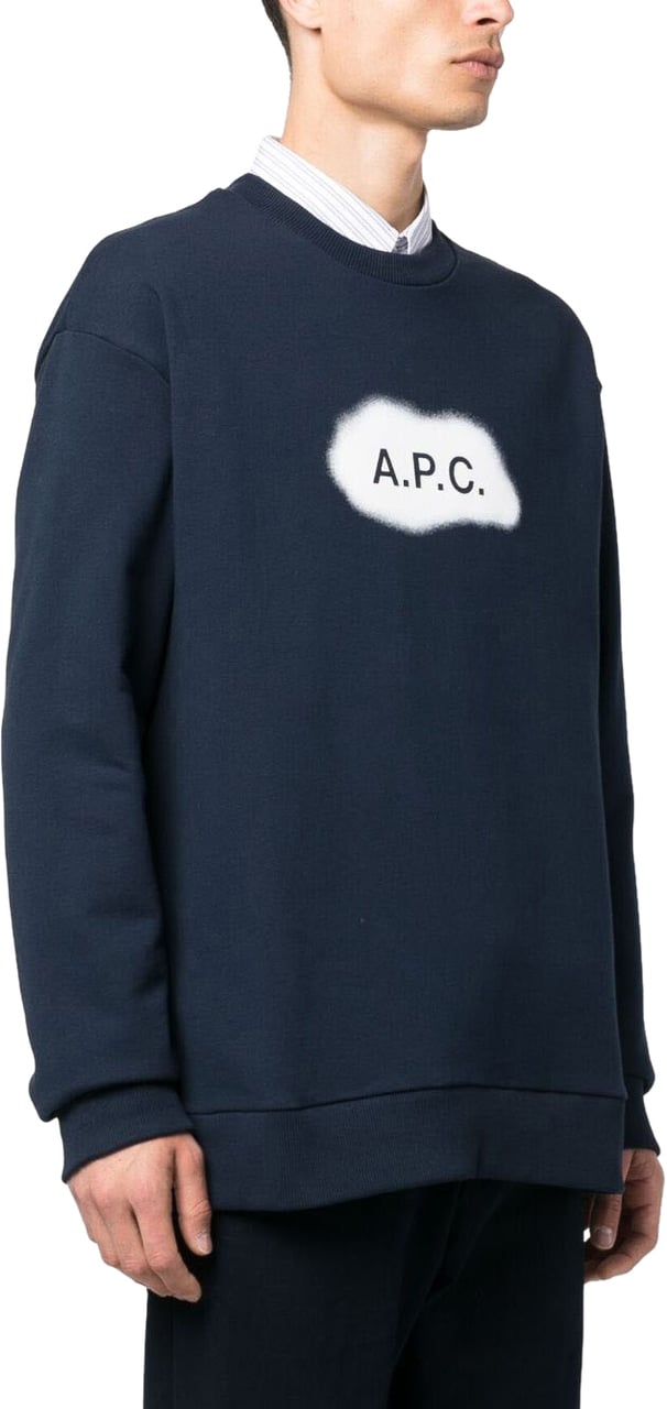 A.P.C. Sweaters Blue Blauw