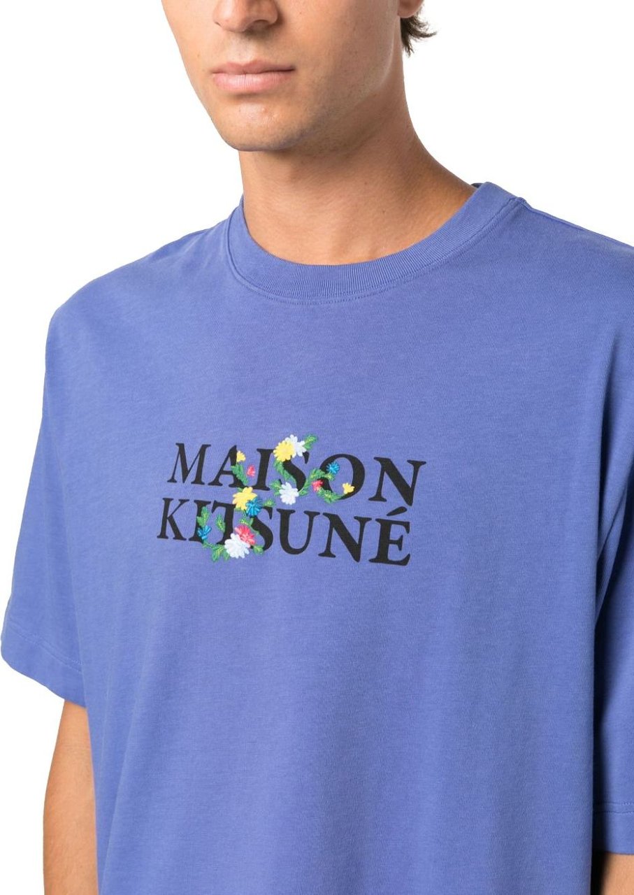 Maison Kitsuné MAISON KITSUNE' T-shirts and Polos Purple Paars