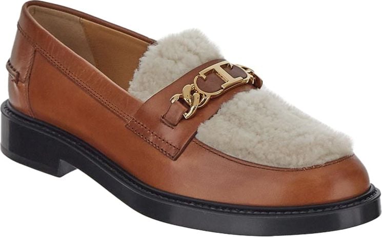 Tod's Fur Loafers Bruin