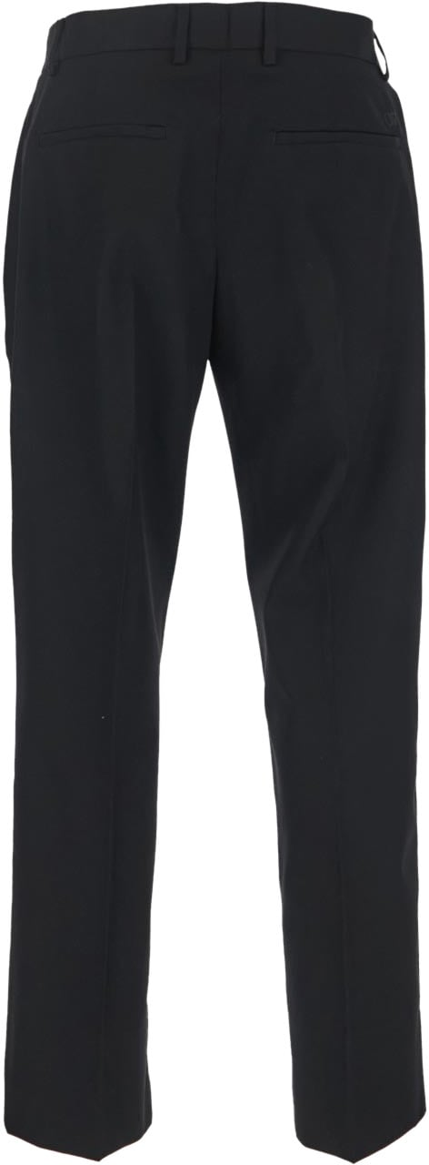 OFF-WHITE OW Embroidered Trousers Zwart