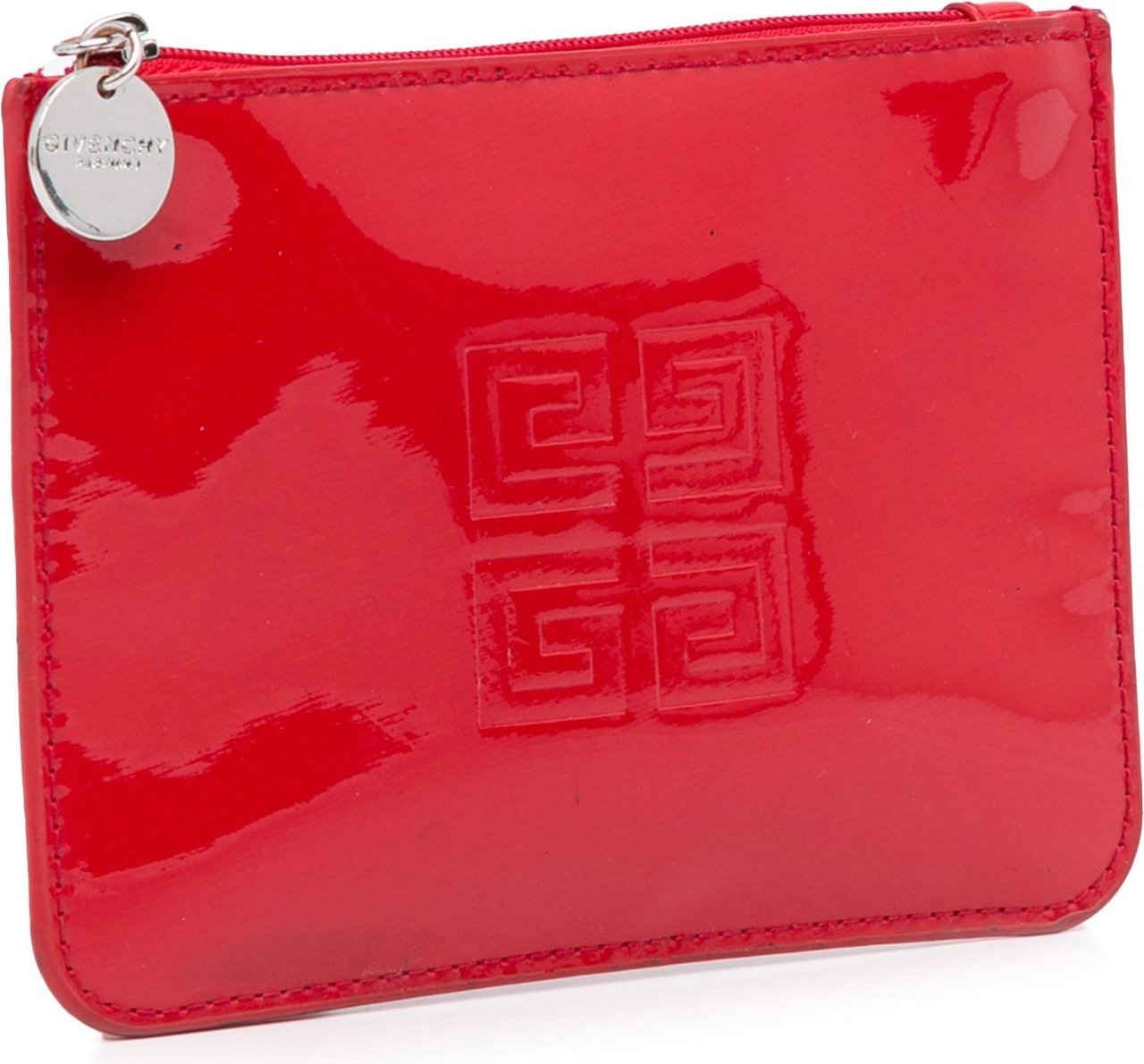 Givenchy Patent Leather Coin Pouch Rood