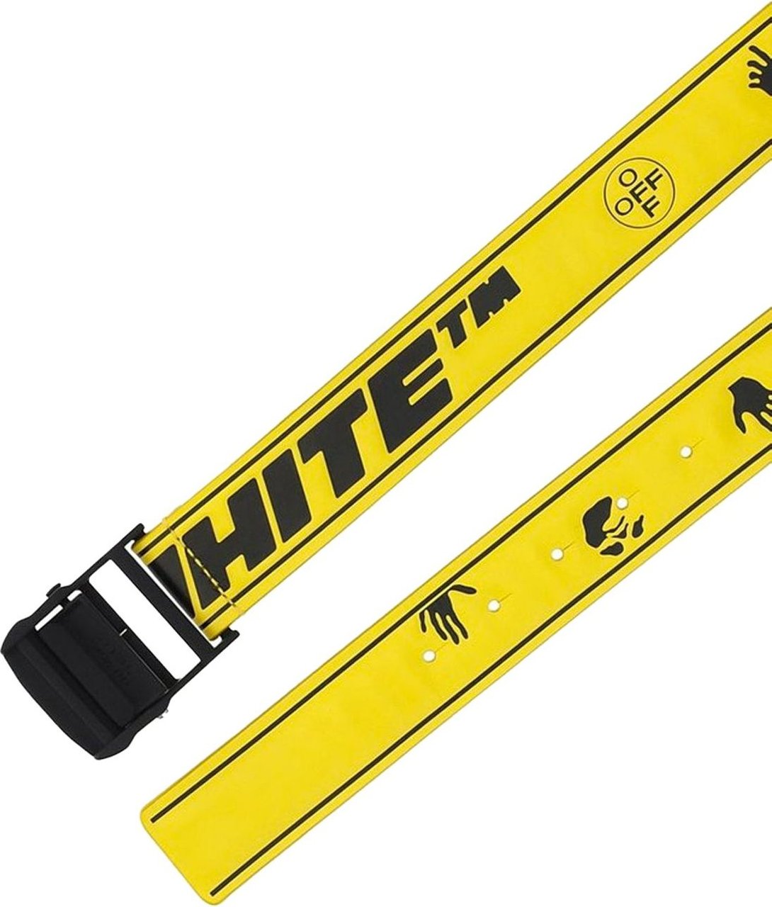 OFF-WHITE Off-White Leather Belt Geel