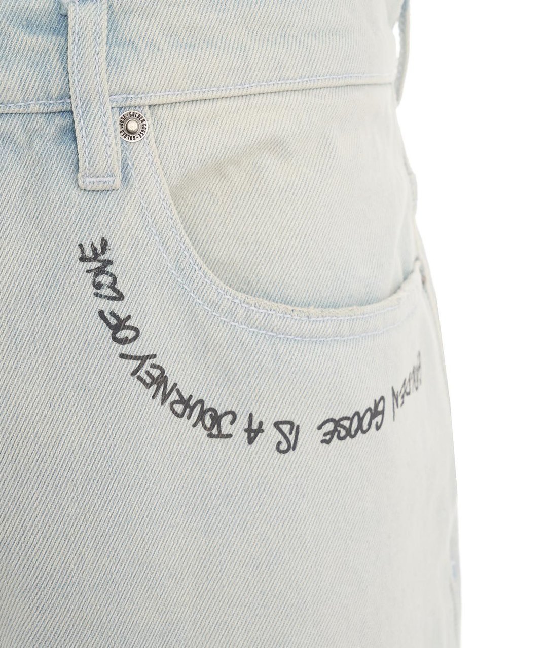 Golden Goose Jeans "Cory Loose Skate" Blauw