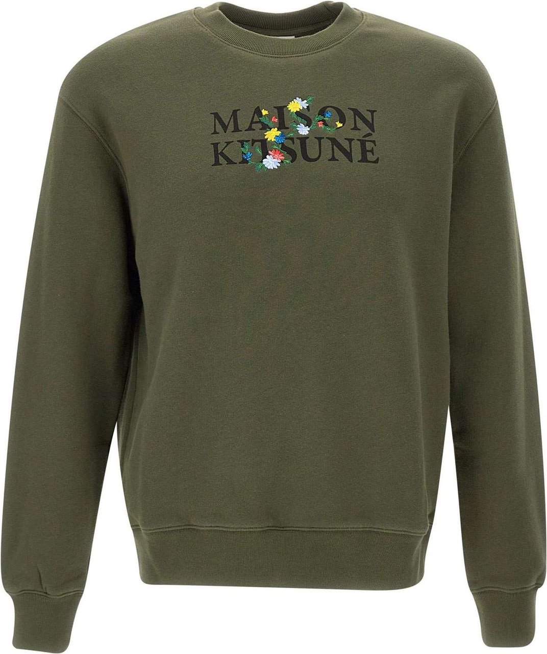 Maison Kitsuné MAISON KITSUNE' Sweaters Green Groen
