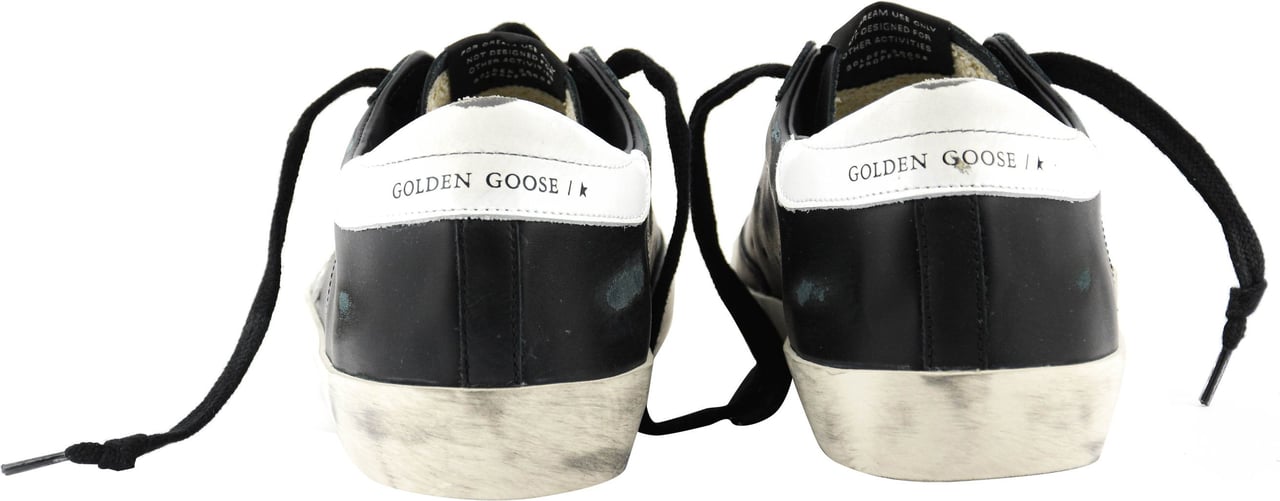 Golden Goose Super Star Black White Zwart