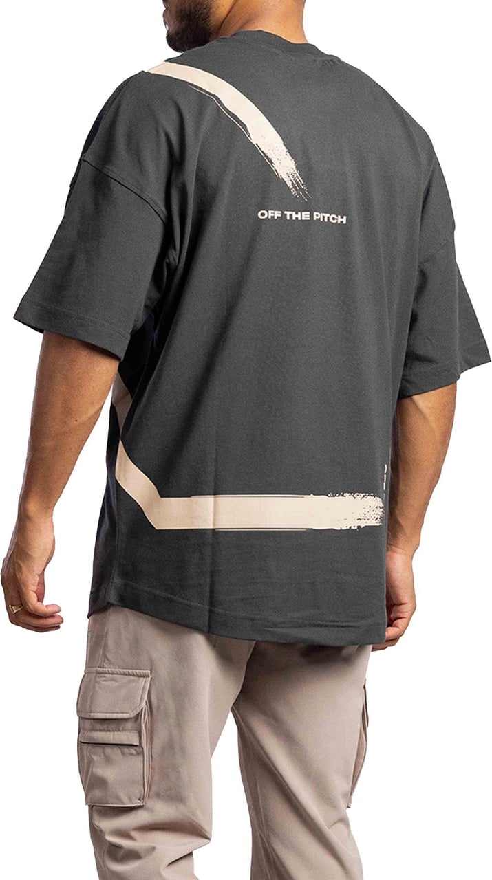 OFF THE PITCH Direction Oversized T-Shirt Unisex Donkergroen Groen