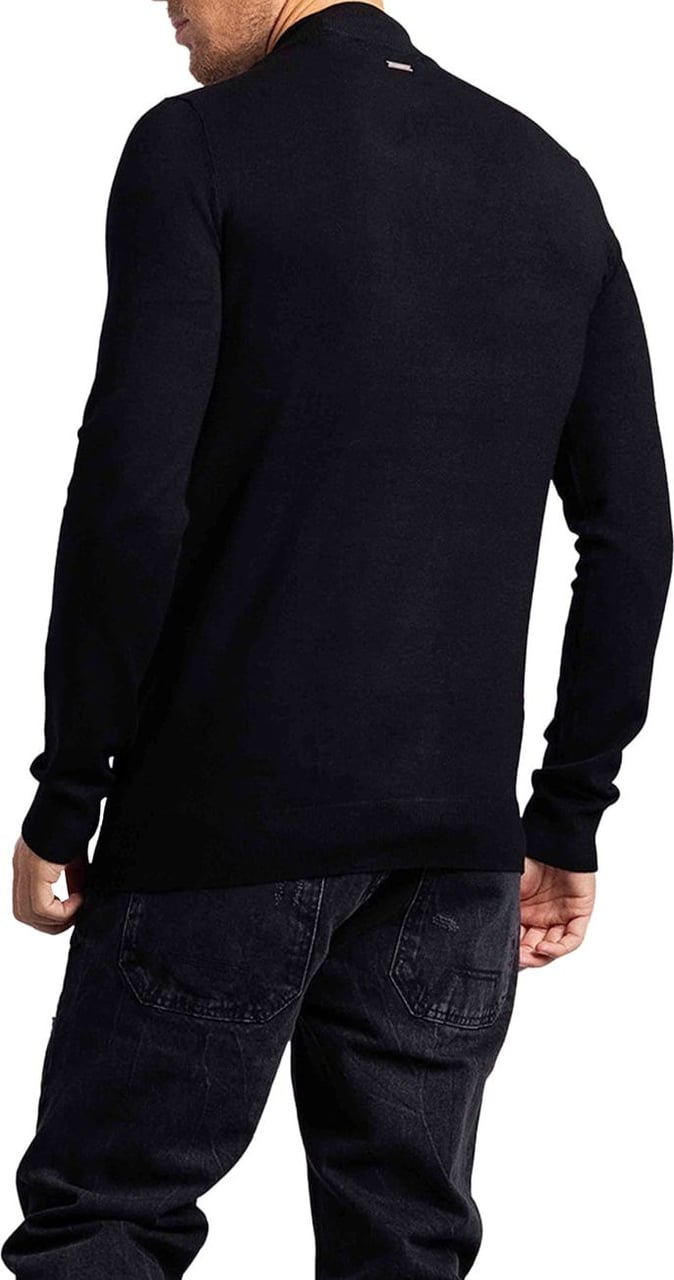 Purewhite Essential Knit Half Zip Sweater Heren Zwart Zwart