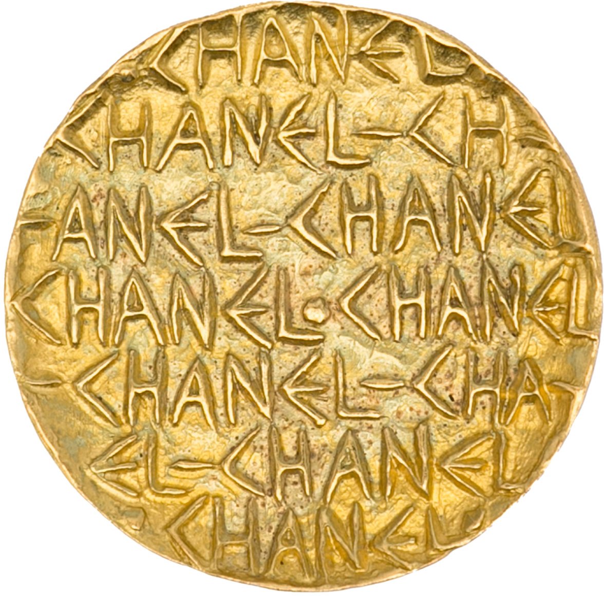 Chanel CC Brooch Goud