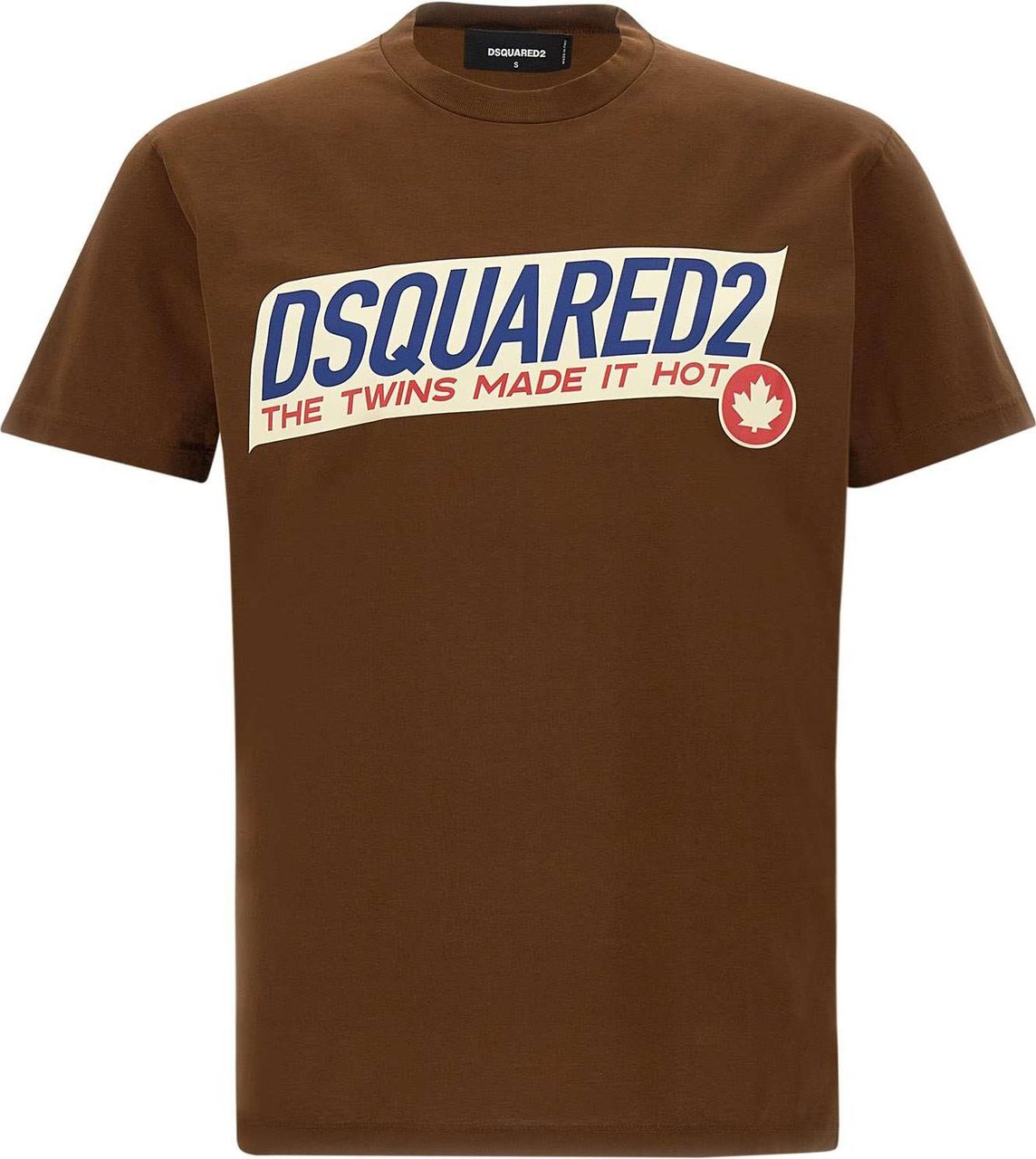Dsquared2 Super Negative Dyed Cool Brown T-shirt Brown Bruin