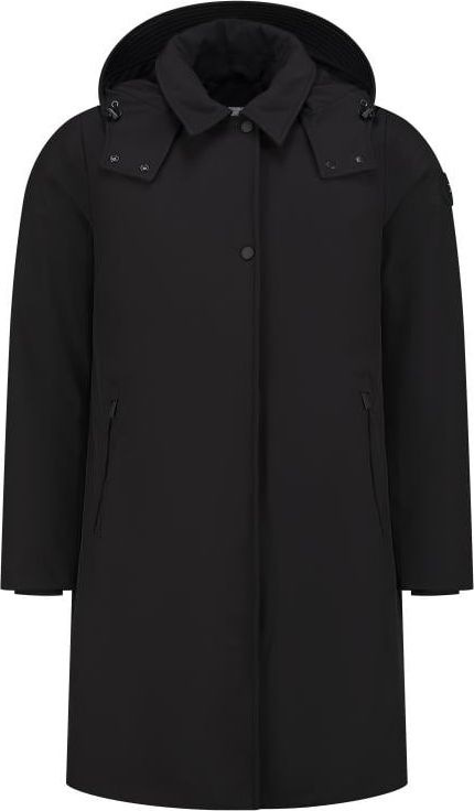 Woolrich Firth Down Hooded Trench Zwart