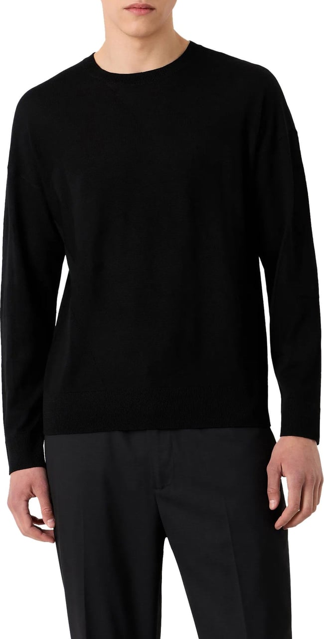 Emporio Armani Sweaters Black Zwart