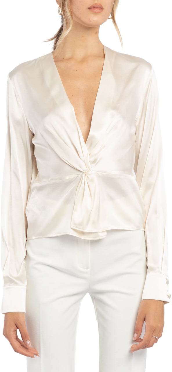 Pinko Shirts Ivory Wit