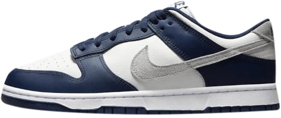 Nike Dunk Low Summit White Midnight Navy Blauw