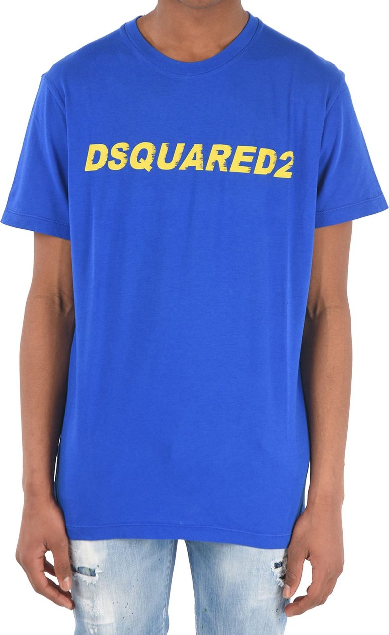 Dsquared2 Cool Fit Logo Printed T-shirt Blauw