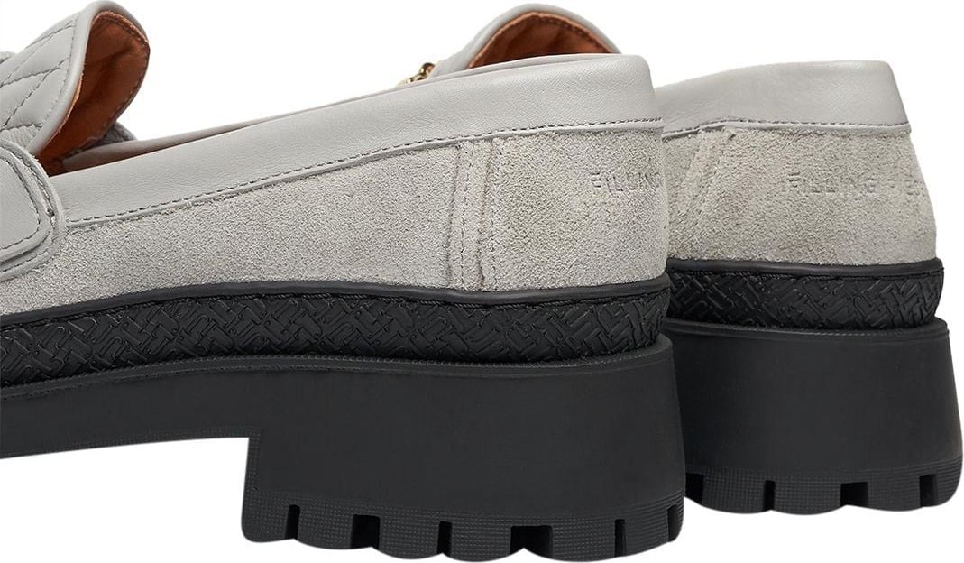 Filling Pieces Loafer Sierra Quilted Grey Grijs