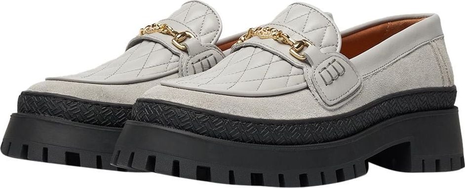 Filling Pieces Loafer Sierra Quilted Grey Grijs