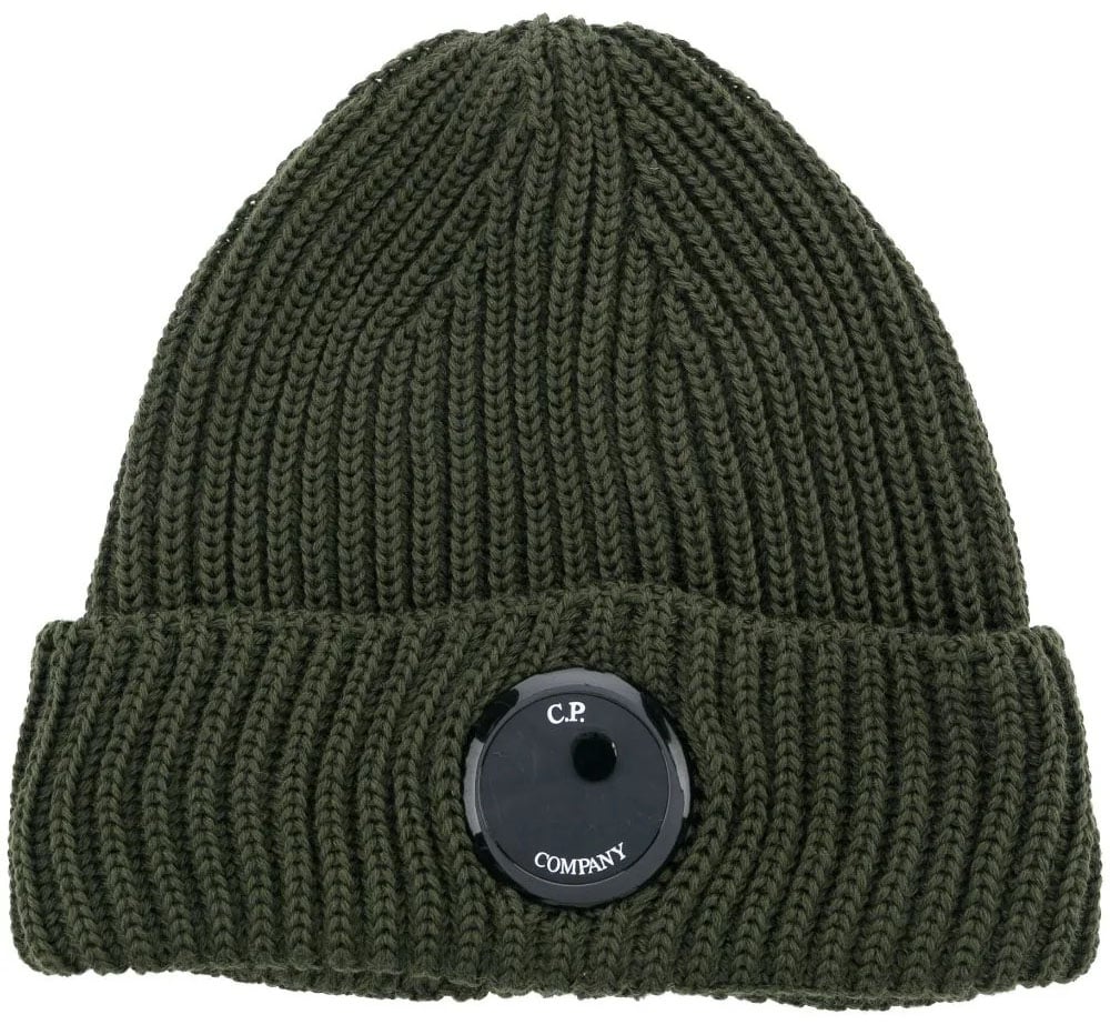 CP Company C.P. COMPANY MILITARY RIBBED BEANIE Groen