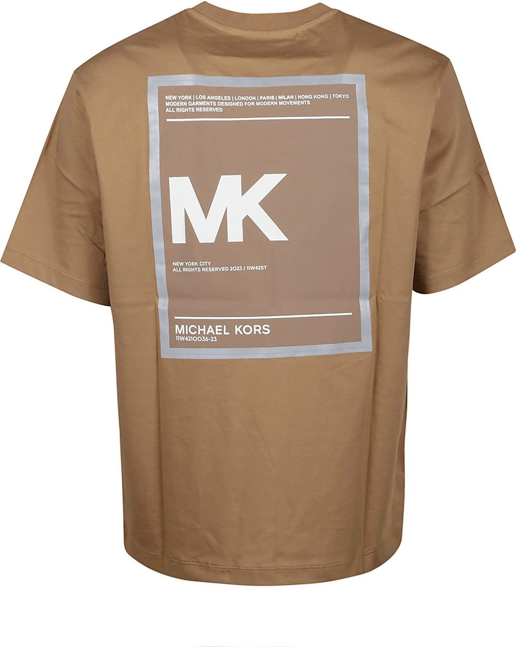 Michael Kors Heat Transfer T-shirt Brown Bruin