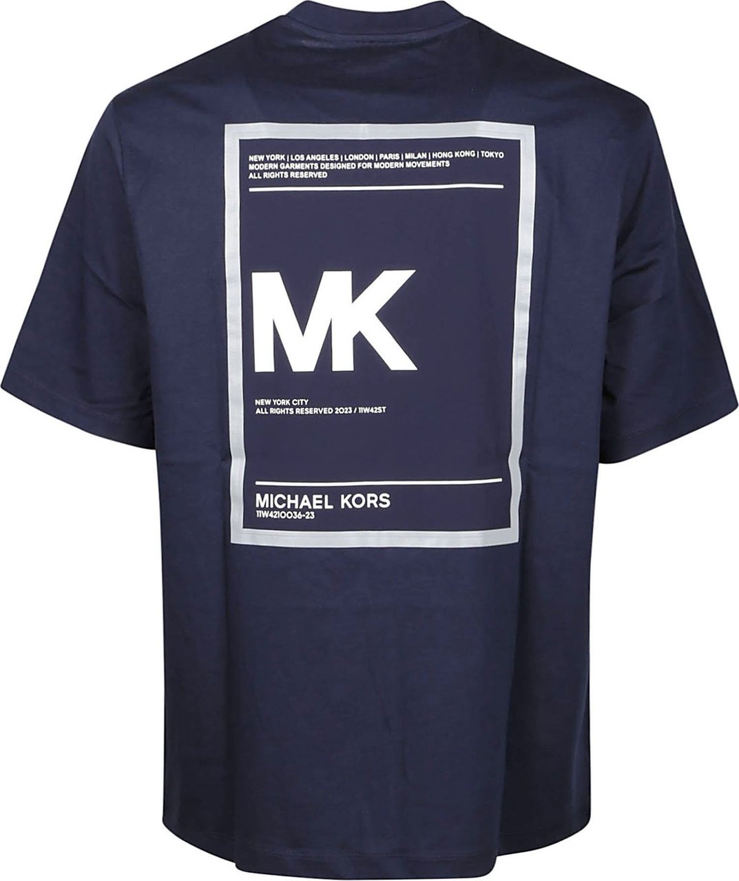 Michael Kors Heat Transfer T-shirt Blue Blauw