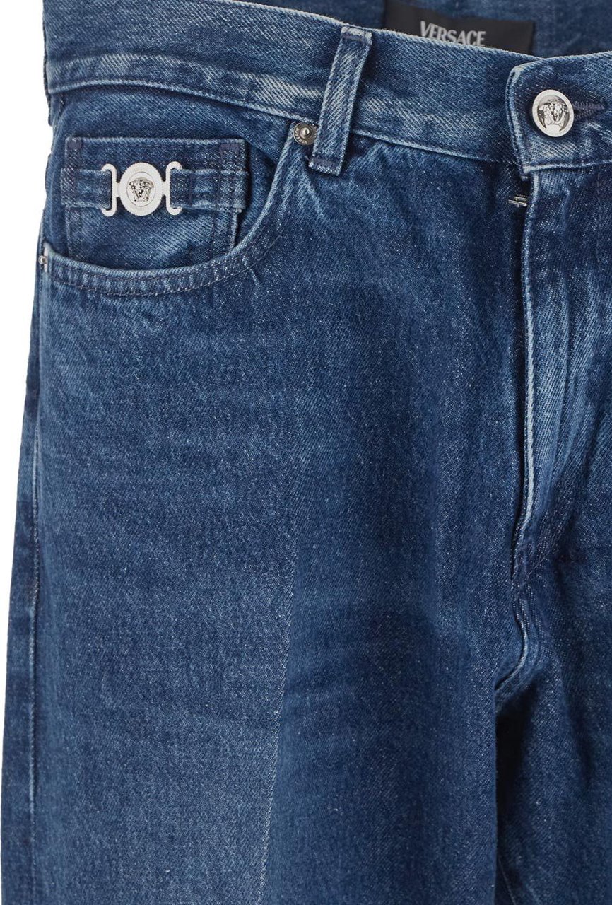 Versace Straight-Fit Jeans Blauw