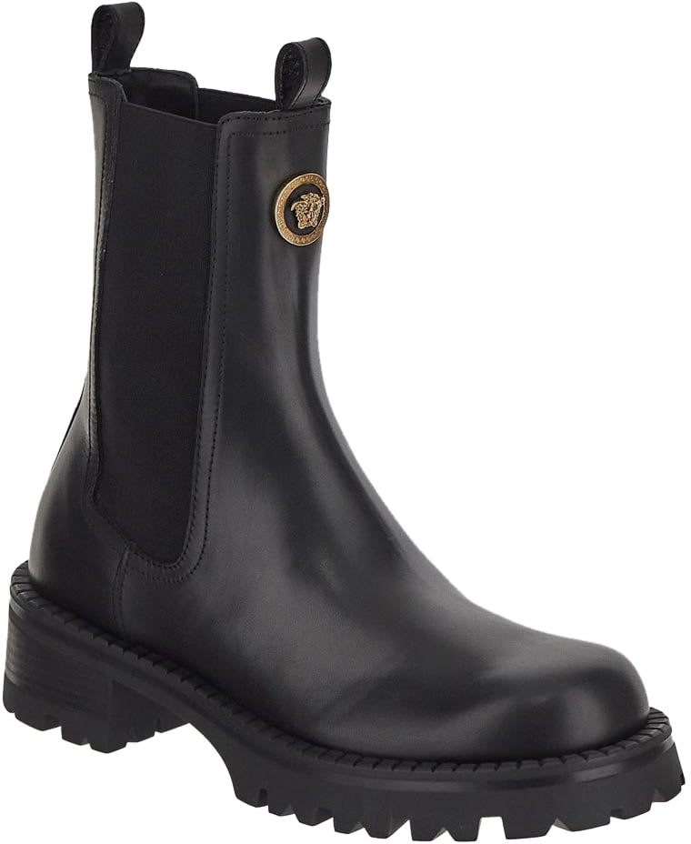 Versace Medusa Chelsea Boots Zwart