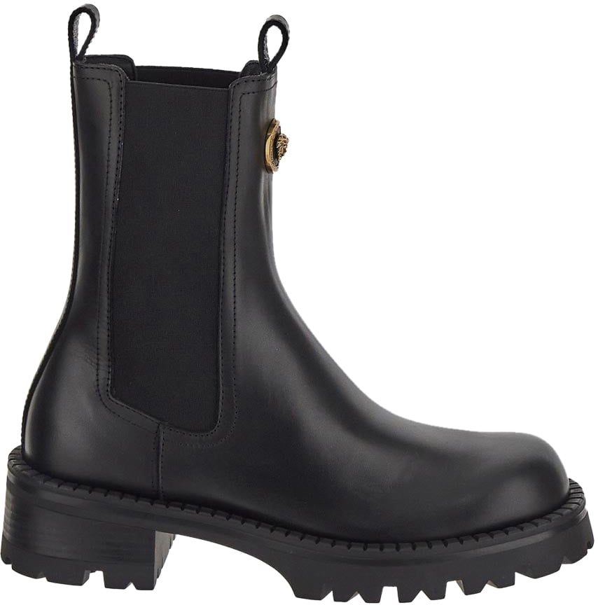 Versace Medusa Chelsea Boots Zwart