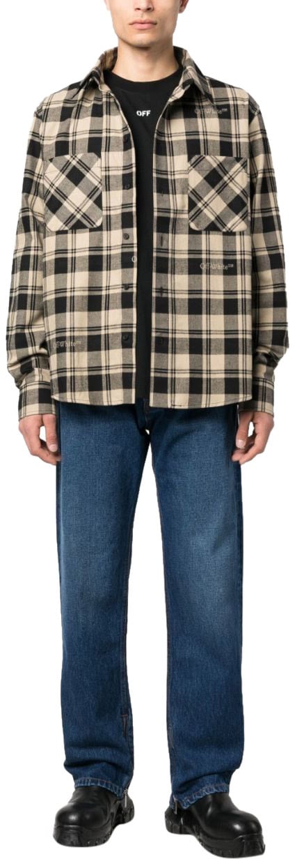 OFF-WHITE Check Flann Shirt Divers