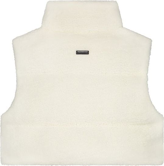 Malelions Cropped Sherpa Bodywarmer - Off-Whi Wit