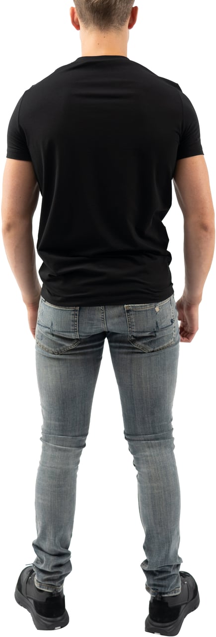 Dsquared2 Icon T-Shirt Heren Zwart/Blauw/Wit Zwart