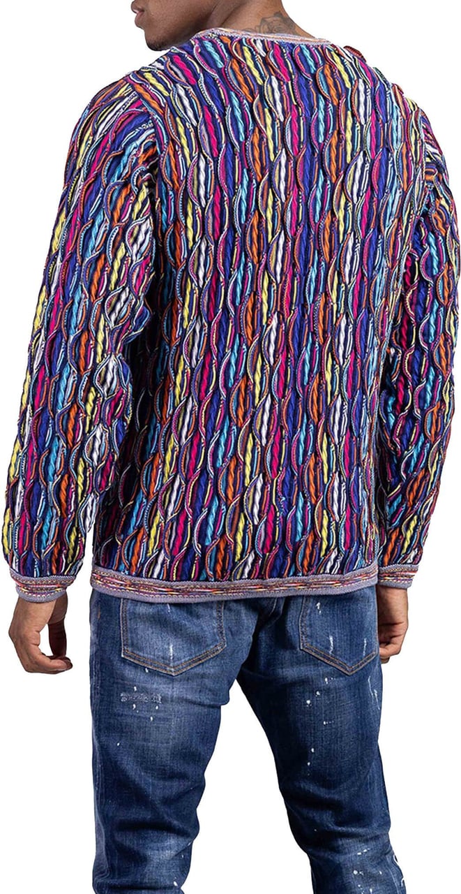 Carlo Colucci C9926 101 Sweater Heren Blauw