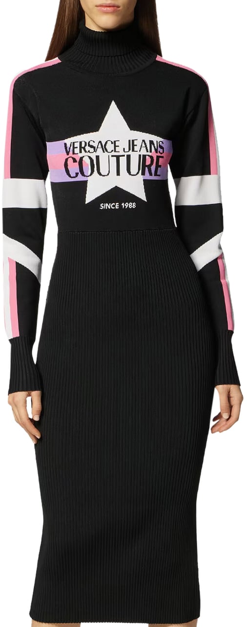 Versace Jeans Couture Vestiti Jurk Zwart