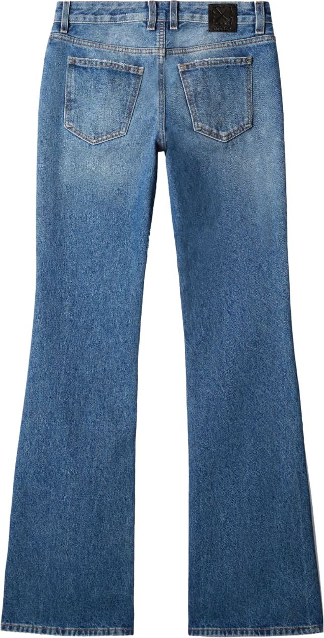OFF-WHITE Silm Flared Jeans Blauw
