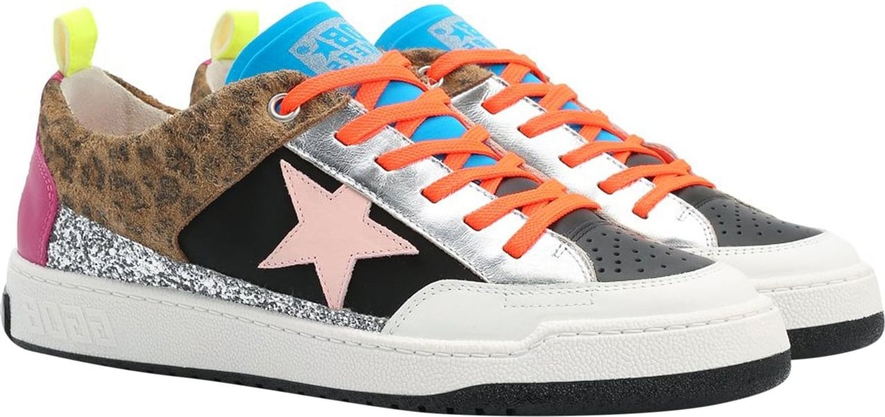 Golden Goose Golden Goose Leather And Fabric Sneakers Wit