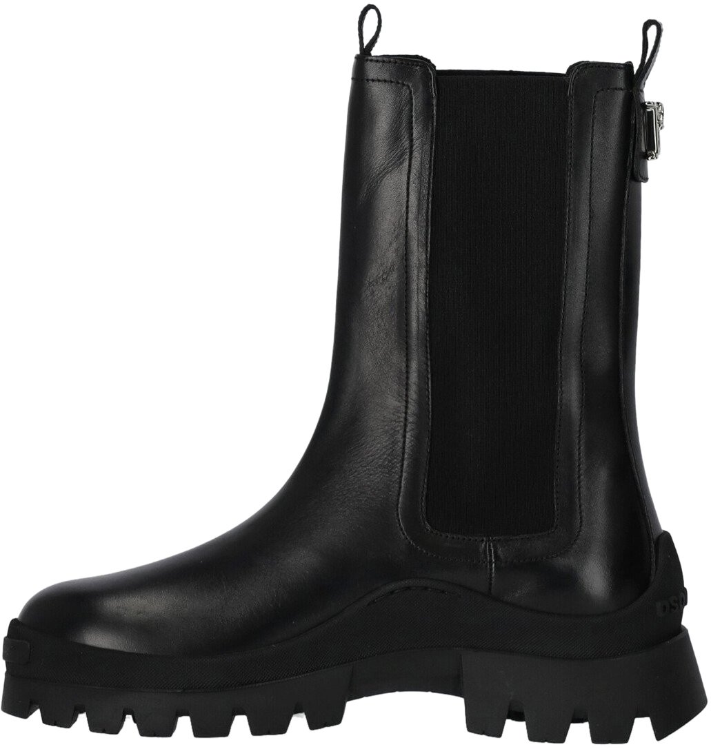 Dsquared2 D2 Statement Black Chelsea Boot Black Zwart