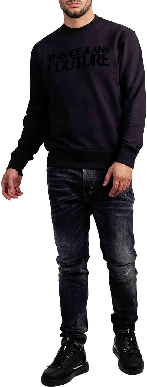 Versace Jeans Couture Logo Sweater Zwart